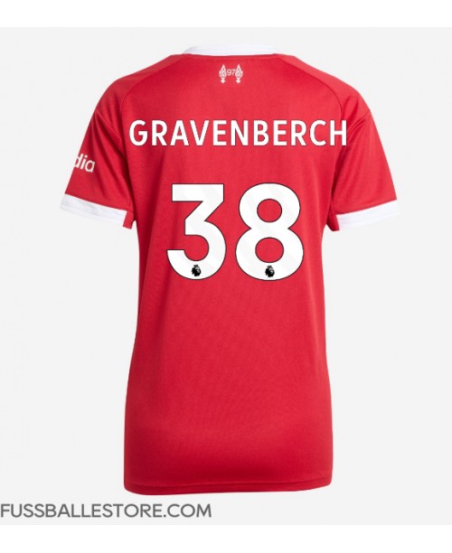Günstige Liverpool Ryan Gravenberch #38 Heimtrikot Damen 2025-26 Kurzarm Günstige Liverpool Ryan Gravenberch #38 Heimtrikot Damen 2025-26 Kurzarm